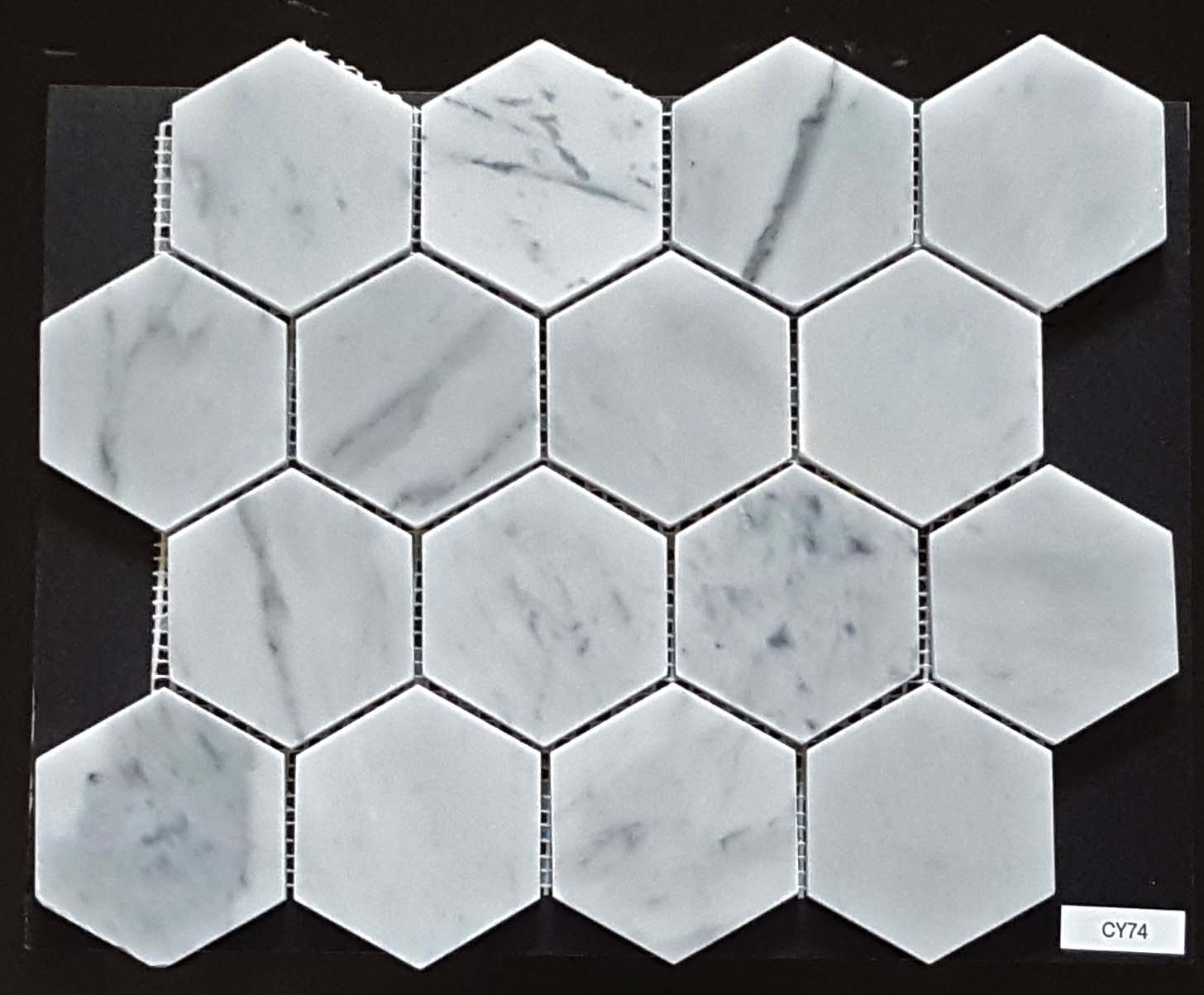 Stone Mosaics CY74 HEXAGON MARBLE *OUTLET PRODUCT*
